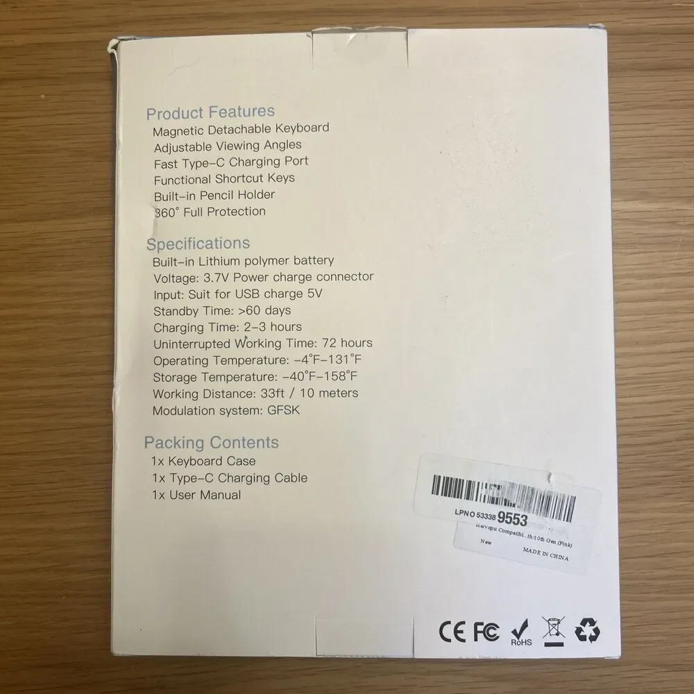 Harvopu Compatible for iPad 11th 10th Generation Case with Keyboard, Folio Cover